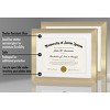 Americanflat 11x14 Gold Diploma Frame - Displays 8.5x11 Diplomas with Mat or 11x14 Inch Without Mat - Shatter-Resistant Glass. (2 Pack) - 3 of 4
