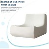 Oversized Bean Bag Chair for Adults - Suede-Like Fabric Lounger, Cozy Reading Nook Chair for Bedroom, Living Room & Office,Green - 3 of 4