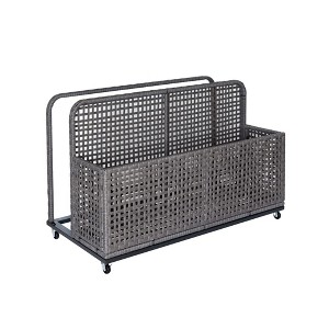 Whizmax Poolside Float Storage, Patio Poolside Float Storage Basket, PE Rattan Outdoor Pool Caddy with Rolling Wheels for Floaties, Patio, Pool - 1 of 4