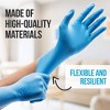 SereneLife Nitrile Disposable Gloves - XL Size - 10 packs of 100 Count - Blue - 2 of 4