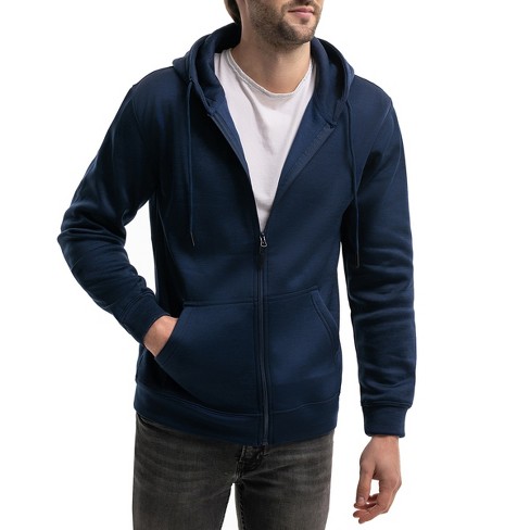 Mio Marino Premium Zip-up Hoodie For Men With Smooth Silky Matte