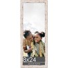 PosterPalooza | Panoramic Shabby Chic White Picture Frame - UV Acrylic, Foam Board Backing, Hanging Hardware - 2 of 4