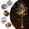 Resenkos 4FT Snowflake Christmas Tree with 48 LED Lamp - 3 of 4