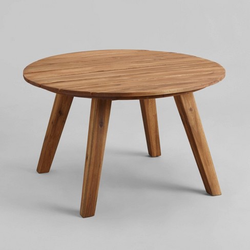 Round Outdoor Coffee Table Saracina, Wood Coffee Table Round Target