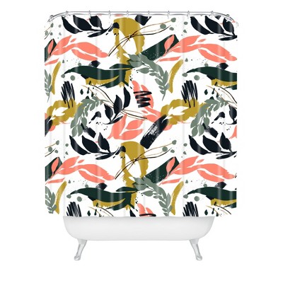 Brushstrokes of Nature I Shower Curtain - Deny Designs