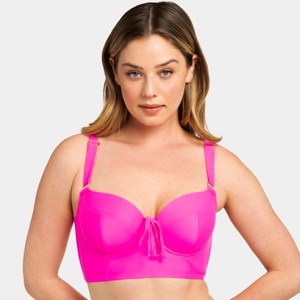 Smart & Sexy Women's Lightly Lined Long Line Bikini - 1 of 4