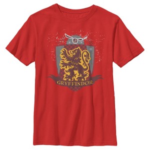 Boy's Harry Potter Gryffindor Quidditch Coat of Arms T-Shirt - 1 of 4