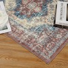 Boho Area Rug Oriental Floral Rugs Bedroom Living Room Indoor Rugs Soft Vintage Rugs - 4 of 4