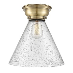 Cone - 1 Light Flush Mount In Industrial Style-11.4 Inches Tall and 12 Inches Wide - 1 of 1