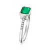Ross-Simons 0.90 Carat Emerald Ring With .10 ct. t.w. Diamonds in Platinum - 3 of 4