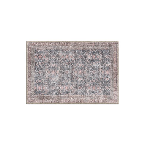 World Rug Gallery Vintage Inspired Machine Washable Non Slip Area Rug - image 1 of 4