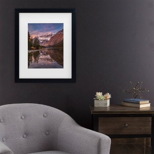 Trademark Fine Art Pierre Leclerc Dramatic Mount Edith Cavell Matted Framed Art - 1 of 4