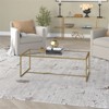 47.25 Inches Deep Gold Coffee Table - Henn&Hart - 2 of 4
