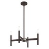 Livex Lighting Copenhagen 4 - Light Chandelier in  Bronze - 4 of 4