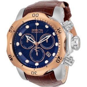 Invicta 32957 Men's Reserve Venom Blue Dial Leather Strap Watch - 1 of 2