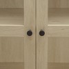 Vynxaria 70.28" Tall Arched Kitchen Pantry with Rattan Doors & Adjustable Shelves - 2 of 4