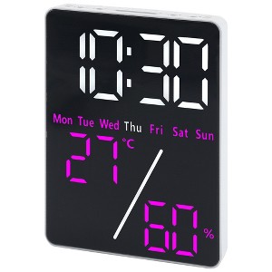 REGALWOVEN Digital Dimmable USB Charger Corded Electric Alarm Clock 3.5"Lx 1.0"Wx 4.7"H 1 Pc - 1 of 4