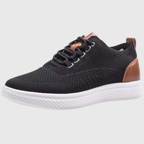 Мужские Alpine Swiss Brad Men's Lightweight Dress Sneakers – Breathable Mesh Oxford Shoes for Business Casual & Everyday Comfort with Cushioned Sole BLK 11
