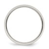 Black Bow Jewelry Men's 7mm Sterling Silver Polished Half Round Standard Fit Band - 2 of 4