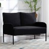MAYEERTY 46 Inch Modern Loveseat Powder-Coated Metal Frame, Detachable Cushions, Anti-Scratch Legs - 4 of 4