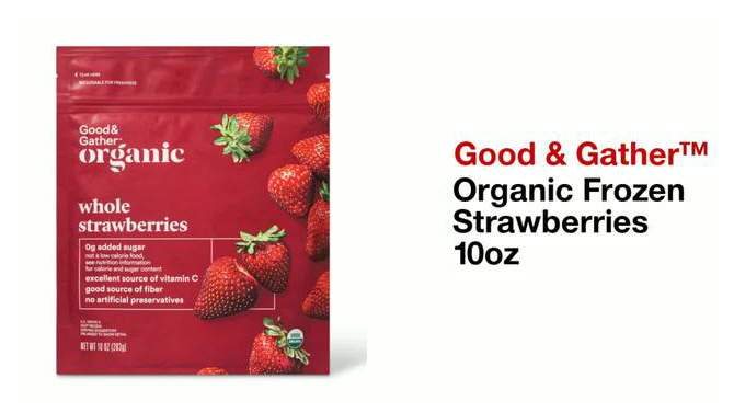 Organic Frozen Sliced Strawberries - 10oz - Good &#38; Gather&#8482;, 2 of 7, play video