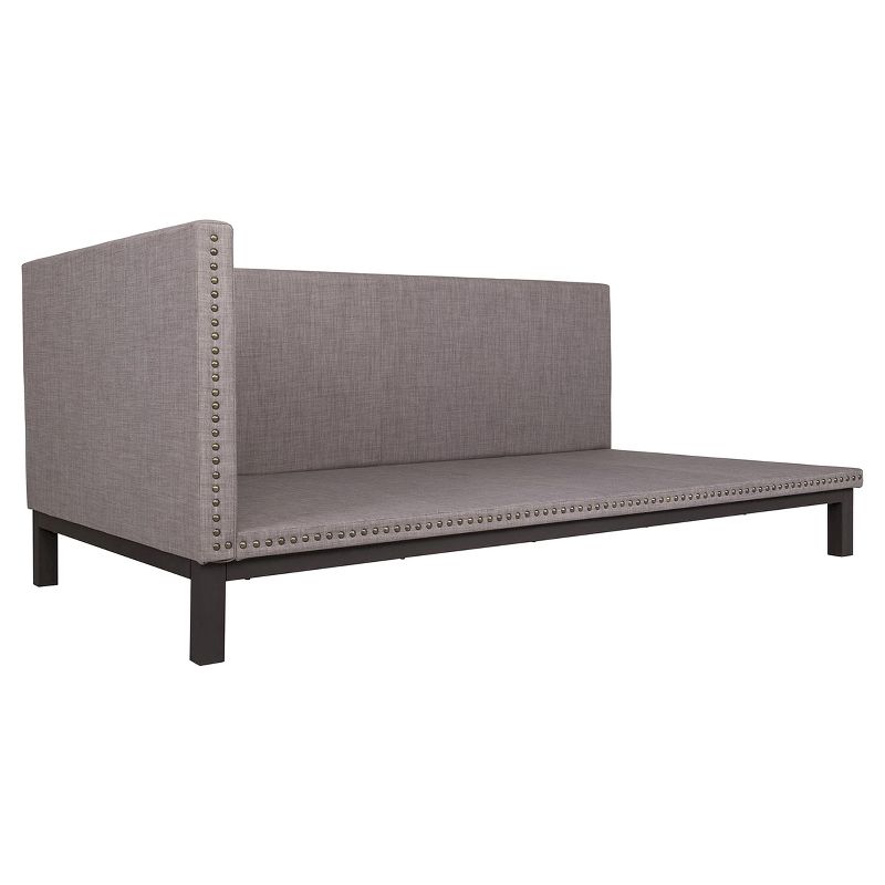 Twin Mid Century Modern Upholstered Daybed Gray - Dorel Home Products, 4 of 12