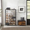 8 Tier Shoe Organizer Shoe Rack Brown - Vasagle: Freestanding Steel Frame, Holds 40 Pairs, for Closet Storage - 3 of 4