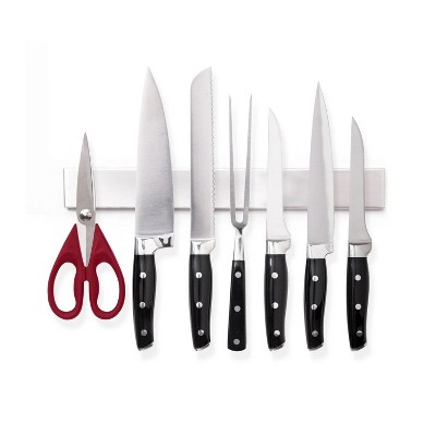 LunaLulinlk Magnetic Knife Holder, Stainless Steel Wall Mounted Magnetic Strip for Knives, 10 Inch