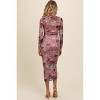 Pinkblush Mauve Floral Printed Mesh Overlay Maternity Maxi Dress - 3 of 4