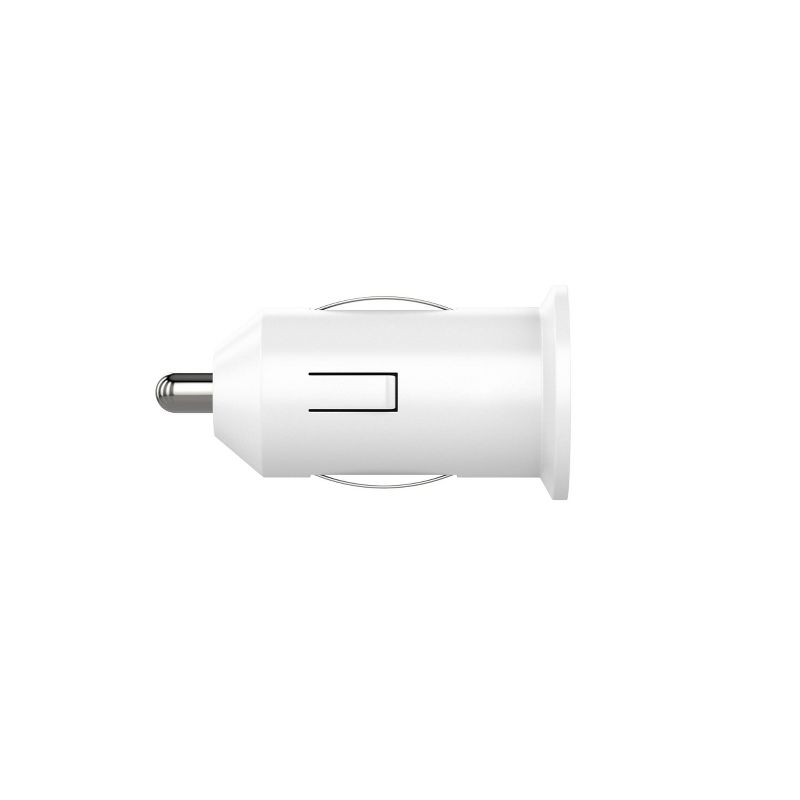 Just Wireless 1.0A/5W 1-Port USB-A Car Charger - White, 4 of 8