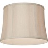 360 Lighting Vintage Shabby Chic Floor Lamp 60" Tall Antique White Washed Taupe Gray Drum Shade for Living Room Reading Bedroom Office - 3 of 4