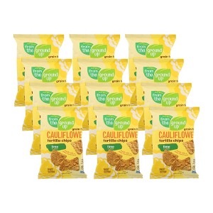 Real Food From The Ground Up Cauliflower Lime Tortilla Chips - Case of 12/4.5 oz - 1 of 4