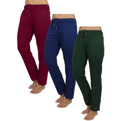 Blue Ice  Women's Loose Fit Classic Lounge Pants-3 Pack