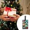 Unique Bargains Ginkgo Leaf Luggage Tag Dark Green 1 Pc - 4 of 4