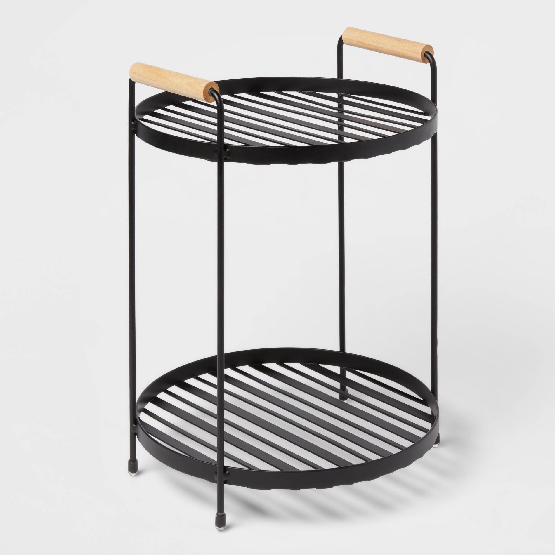 Round Vanity Organizer with Wood Handles - Brightroom™