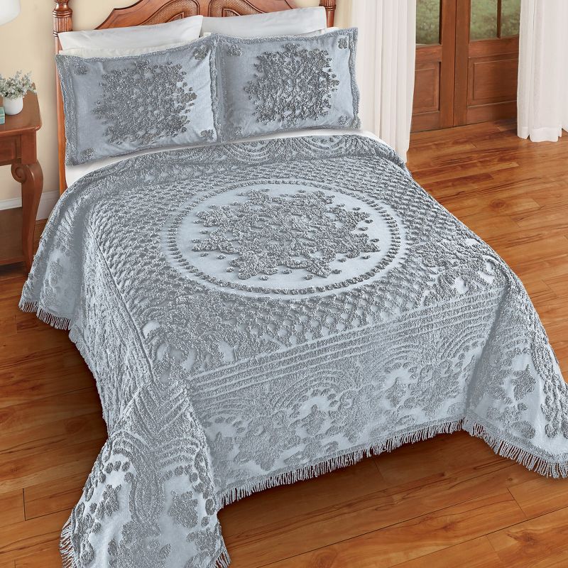 Collections Etc Sophie Chenille Bedspread, 2 of 4