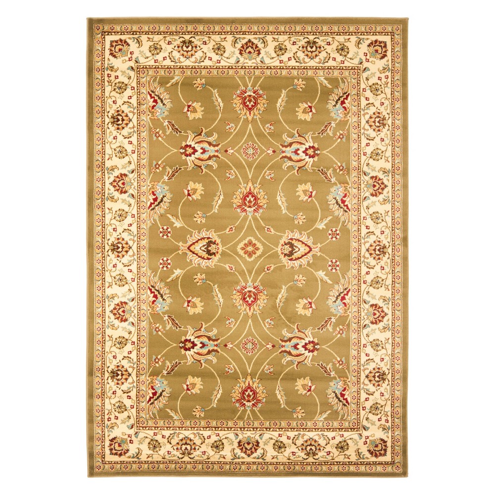 5'3inx7'6in Alisa Floral Area Rug Green/Ivory - Safavieh