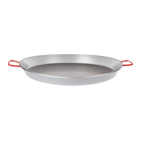 Garcima 15-Inch Carbon Steel Paella Pan, 38cm, Silver 