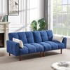 NicBex Convertible Sleeper Chair,Modern Linen  Sofa Bed with Wooden Legs and 2 Pillows,Couches with Adjustable Back  for Living Room - 2 of 4
