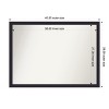Amanti Art Havana Black Bronze Non-Beveled Framed Bathroom Vanity Wall Mirror - 3 of 4