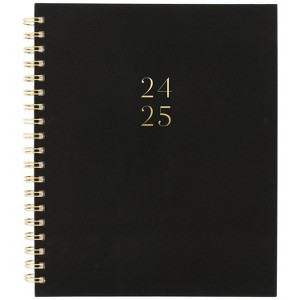 Sugar Paper Essentials 2024-25 Weekly/Monthly Planner 10.25"x8.875" Black and Gold: Twin-Wire Binding, Acid-Free Paper, Tabs - 1 of 4