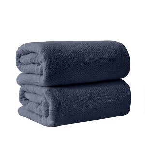 Cotton Quick Dry Textured Bath Towel - Great Bay Home - 1 of 4