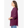 Woman Within Women's Plus Size Rayon 7-Day Three-Quarter Sleeve Tab-Front Tunic - 4 of 4