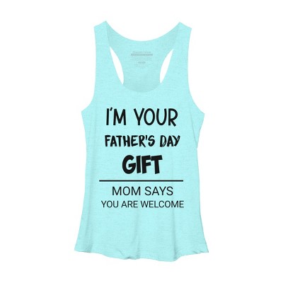 Women's Design By Humans I'm Your Father's Day Gift Black Text By sukhendu12 Racerback Tank Top