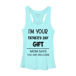 Women's Design By Humans I'm Your Father's Day Gift Black Text By sukhendu12 Racerback Tank Top - 1 of 2