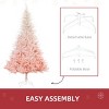 TopComfy Christmas Tree Stands Christmas Tree Romantic Blush Tone Easy to Decorate with Ornaments Holiday for Living Room, Pink, 39.37"*8.66"*9.45" - 3 of 4