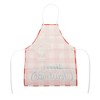 Unique Bargains Christmas Aprons Christmas Celebration in English Santa Claus Linen Red White Black Brown 21.65"x26.77" 1 Pcs - 4 of 4
