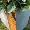 Set of 2 Kante Lightweight Modern Outdoor Concrete Square Planters Timber Ridge - Rosemead Home & Garden, Inc. - 2 of 4