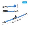 Unique Bargains Polyester Quick Release Buckle Anti-Scratch Hooks Versatile Boat Trailer Transom Tie Down Straps 1763lbs 1 Pcs - 2 of 3
