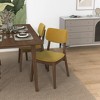 Gulches Dark Yellow Dining Chairs - Set of 2 for Mid-Century Charm - 3 of 4